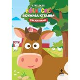 Çiftlikte Eğlenceli Boyama Kitabım - Çıkartmalı