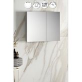 Çiğdem 80 Cm Beyaz Mdf Aynalı Asma Banyo Üst Dolabı Beyaz