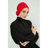 Çıkarılabilir Penye Şapka Bone,S-2P Kırmızı