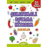 Çıkartmalı Boyama Kitabım - Sebzeler