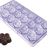 Çikolata Kalıbı - Polikarbon - Çiçek 27.5X13.5
