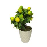 Çılgın Trend Dekoratif Saksıda Yapay Limon Ağacı