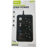 Çillor Akım Korumalı 3 Lü Priz-2xusb-A/1xusb-B - Çok Renkli