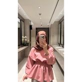 Çınar Couture KREP PEMBE BLUZ