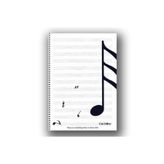 ÇINAR DEFTER Çınar Uni Note 30 Sayfa Spiralli Müzik Defteri Siyah Plastik Kapak
