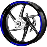 Çınar Extreme Double Stripe Reflektif Mavi Jant Şeridi Sticker