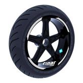 Çınar Extreme Double Stripe Tasarımlı Süt Beyaz Jant Şeridi Sticker