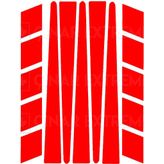 Çınar Extreme Şerit Şeklinde Reflektif Kırmızı Sticker