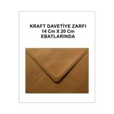 Çınar KRAFT DAVETİYE ZARFI (50 ADET)