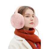 Cinderella Pembe Katlanabilir Kadın Peluş Kışlık Kulaklık Soğuktan Koruyucu Soft Yumuşak Dokulu Kulak Isıtıcı