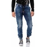Cipo & Baxx CD807 Lastikli Basic Erkek Jeans - 33 / 32 - Mavi
