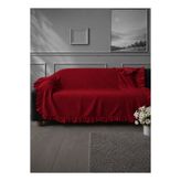 ÇIQRIK HOME 180x220 cm Pamuk Keten Fırfırlı Koltuk Örtüsü Kaymaz, Yıkanabilir, Modern Şık Tasarım
