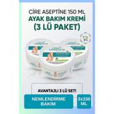 Cire Aseptine Ayak Bakım Kremi 150 ml, 3'lü Set, Aloe Vera