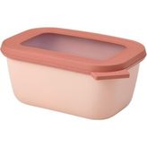 Cirqula Çok Amaçlı Kase Dikdörtgen Nordic Blush – 750 ml – Saklama Kutusu, Buzdolabı Kutusu, Derin Dondurucu, Mikrodalga Fırın Kabı ve Kapaklı Servis - Çok Renkli - Standart