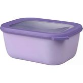 Cirqula Çok Amaçlı Kase Dikdörtgen Nordic Lilac – 1500 Ml – Stok Kutusu, Buzdolabı Kutusu, Derin Dondurucu, Mikrodalga Fırın Kabı Ve Kapaklı Servis Kasesi Olarak Kullanılabilir