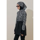 Çıtır Çiçek Desen Bandana Siyah