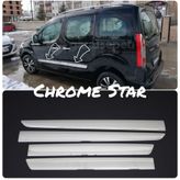Citroen Berlingo Krom Yan Kapı Çıtası 2008 Üzeri Paslanmaz Çelik