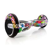 Citymate Elektrikli Kaykay 6.5" Yaprak Grafity Desenli Akıllı Hoverboard ve Çanta