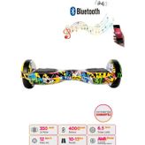 Citymate Sarı Elektrikli Kaykay Hoverboard Grafity Desenli D01