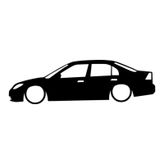 Cıvıc Vtec Basık Kasa Sticker Cam Yapıştırması