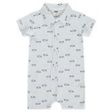 Civil Baby Balık Empirme 6-18 Ay Beyaz Tulum