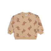 Civil Baby Benekli Dino Empirme 6-18 Ay Kahverengi Sweatshirt