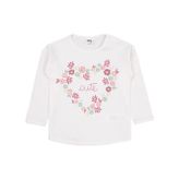 Civil Baby Cute Çiçek Baskılı 6-18 Ay Ekru Sweatshirt