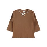 Civil Baby Fiyonklu Düz 6-18 Ay Kahve Sweatshirt