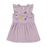 Civil Baby Kalp Baskı Çiçek 6-18 Ay Lila Elbise