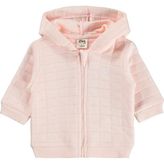 Civil Baby Kapüşonlu Hırka Kalp Nakışlı Pamuklu Düz Desenli Kız Çocuk 3-18 Ay Pembe - 9 - 12 Ay - Pembe