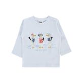 Civil Baby Leylek Baskılı 6-18 Ay Beyaz Sweatshirt