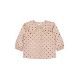 Civil Baby Puan Baskılı Kadife 6-18 Ay Bej Gömlek
