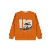 Civil Boys Araba Baskılı 2-5 Yaş Sweatshirt - Turuncu
