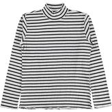 Civil Girls Civil Kız Çocuk Çizgili Boğazlı Sweatshirt | Jakarlı Süprem Uzun Kol | Okul Kreş ve Günlük Kullanım - Ekru - Ekru-ER33 - 12 - 13 Yaş