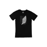 Cix Attack On Titan Logolu Siyah T-shirt