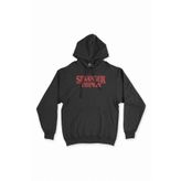 Cix Kırmızı Stranger Things Siyah Kapüşonlu Sweatshirt