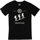 Cix Mountain Explorers Baskılı Siyah Unisex T-shirt