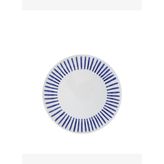 Çizgi Desenli Porselen Pasta Tabağı(21 Cm)