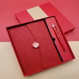 Çizgili Defter Metal Kalem Seti