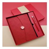 Çizgili Defter Ve Metal Kalem Seti