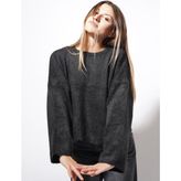 Ckm Moda Leavy Triko Sakallı Kazak Siyah - Standart