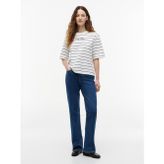 Classıc Scrıpt Trapeze Tee Kadın Mavi T-Shirt - Ww0ww50948