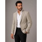 Classics Men Erkek Italyan Kesim Yarım Astar Blazer Ceket Klasik ve Modern Şıklık - 7732 - 60 - Krem