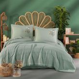 Clasy %100 Pamuk Butik Çift Kişilik Nakış Detaylı Pike Takımı Matiana - Mint - 220 x 240