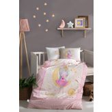 Clasy 100x150 Moon Pembe Bebek Nevresim Takımı