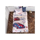 Clasy Garage V1 Mavi Tek Kişilik Nevresim Takımı