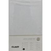Clasy Lastikli V1 Beyaz 180x200 cm Çift Kişilik Çarşaf Seti