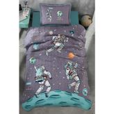 Clasy Space %100 Pamuk Tek Kişilik Yatak Örtüsü