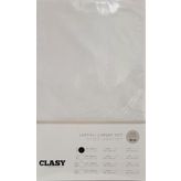 Clasy V1 Lastikli Beyaz Tek Kişilik Çarşaf Seti