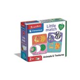 Clementoni Little Match - Hayvanlar ve Dokular Puzzle